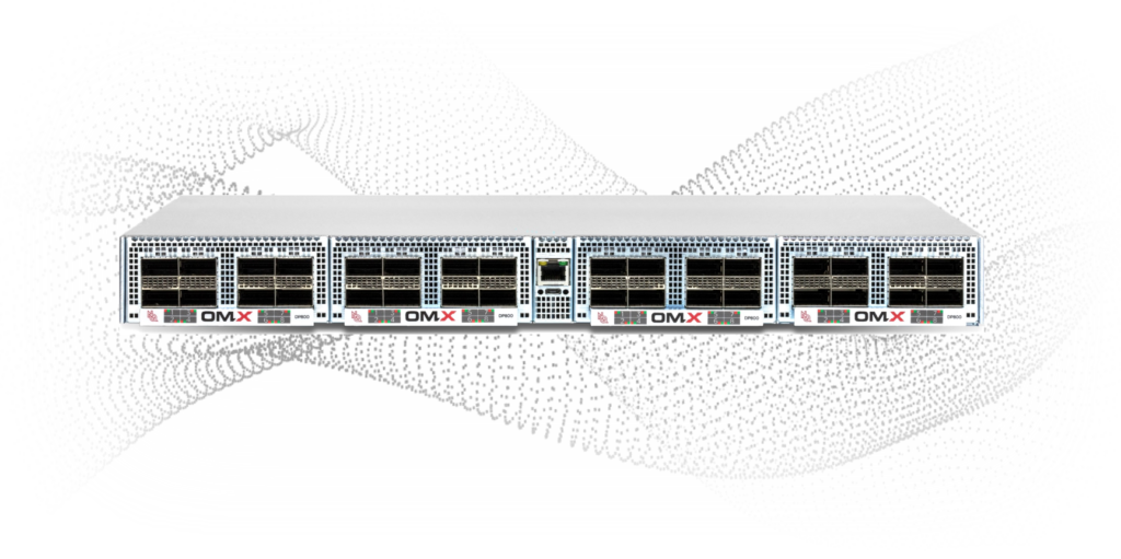 The NetQuest OMX3200 1RU platform with background